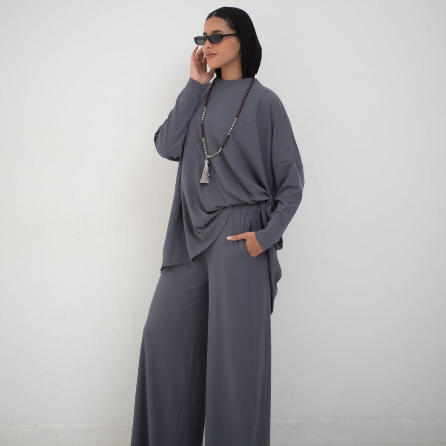 Serena Set Grey - AB Essential Women Wear