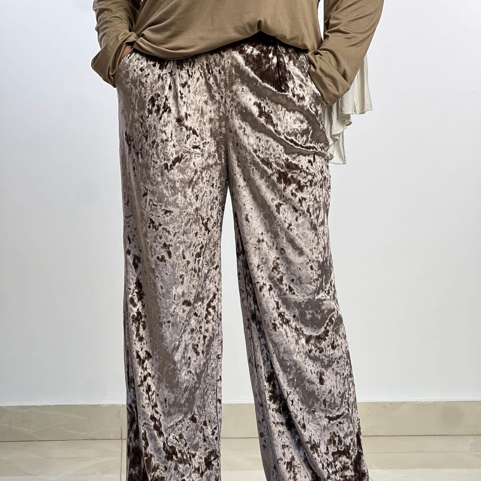 Super Velvet Cafe Pants - AB Essential Women Wear