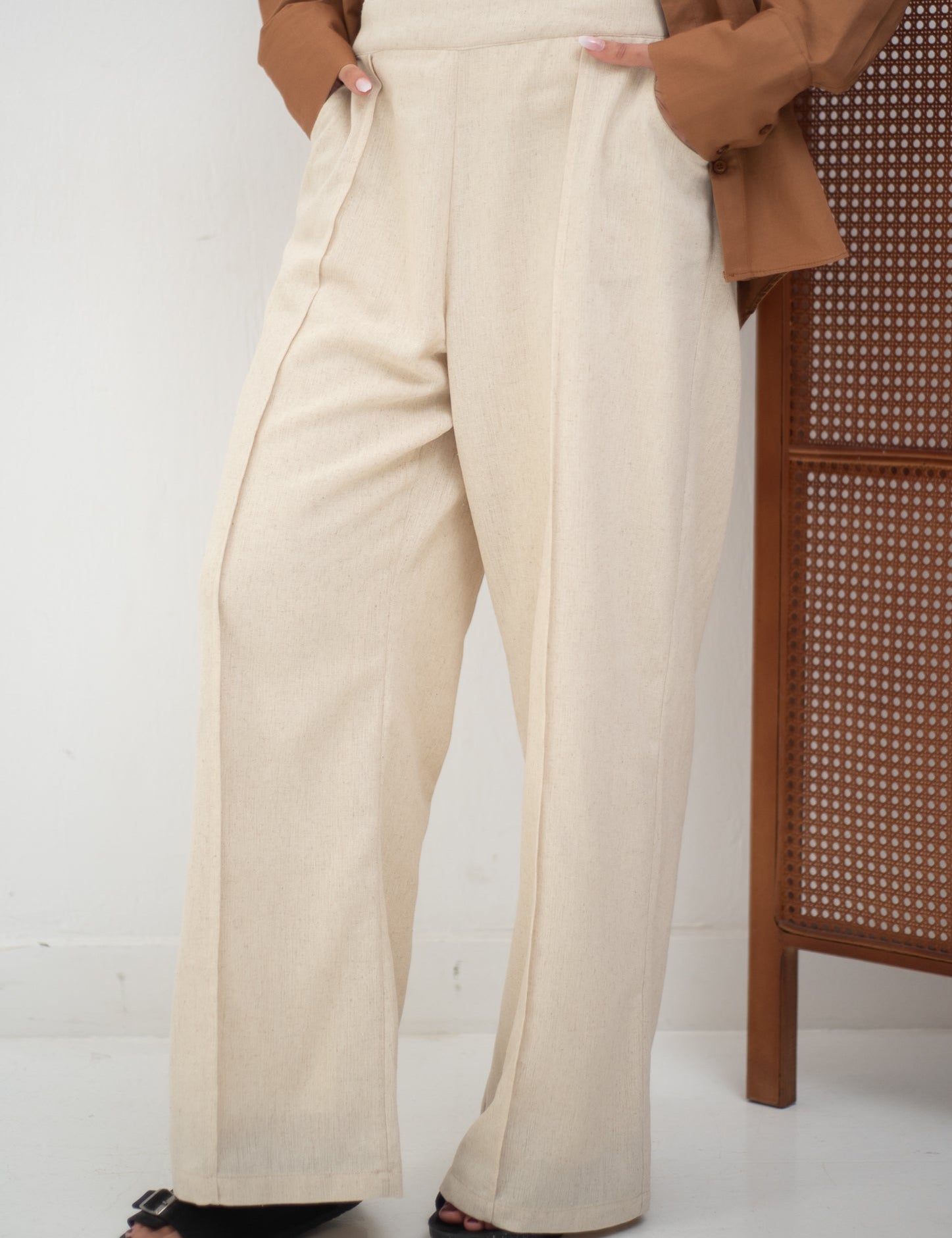 Sway Pants Beige - AB Essential Women Wear