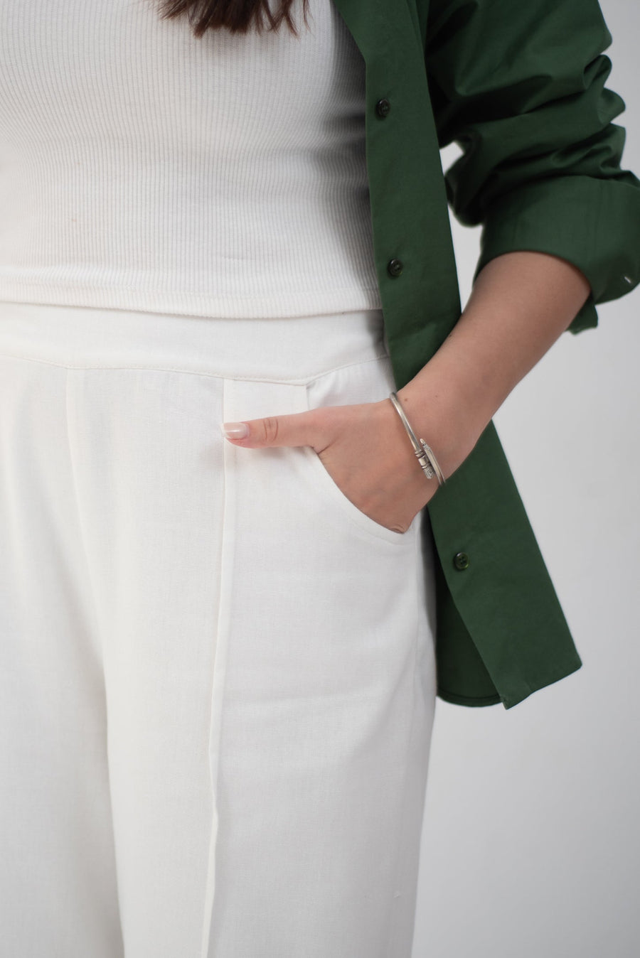 Sway Pants White - AB Essential Women Wear