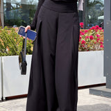 Wide Leg Pants Black - AB Essential Women Wear
