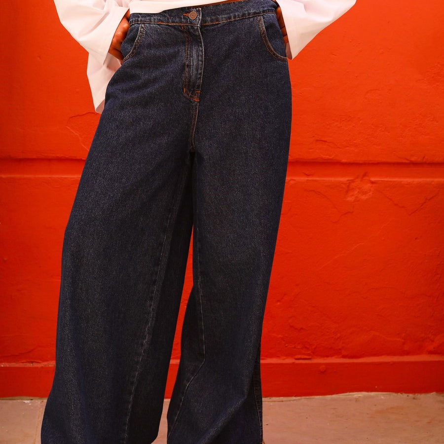 Wide Legs Jeans Pants - AB Essential Women Wear