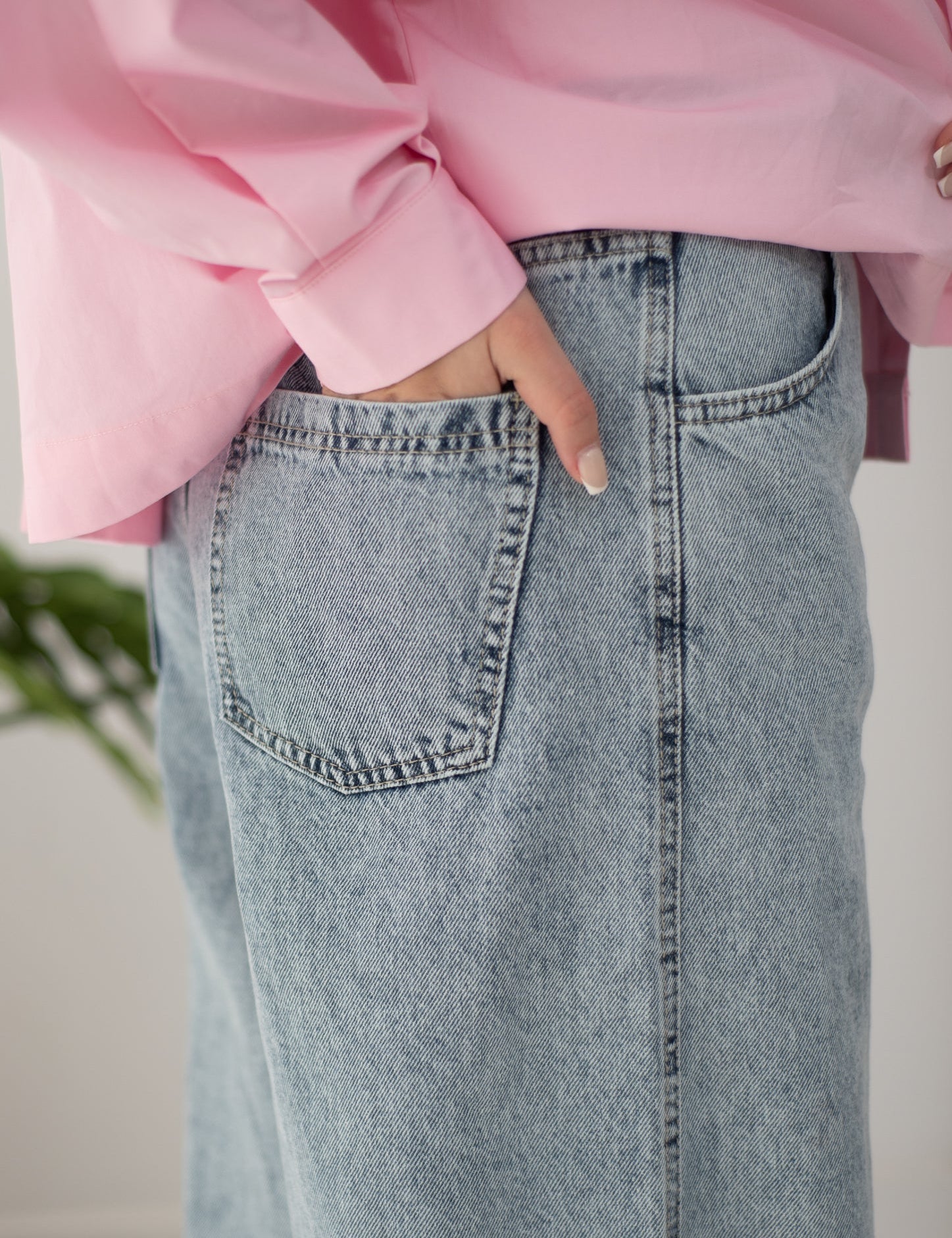 Wide Legs Jeans Pants ICE - AB Essential Women Wear