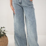 Wide Legs Jeans Pants ICE - AB Essential Women Wear