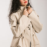 The Icon Gabardine Jacket Beige