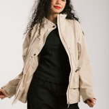The Icon Gabardine Jacket Beige