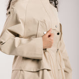 The Icon Gabardine Jacket Beige