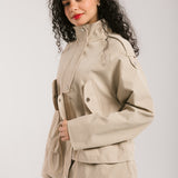 The Icon Gabardine Jacket Beige