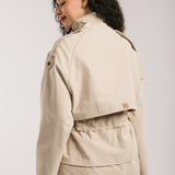 The Icon Gabardine Jacket Beige