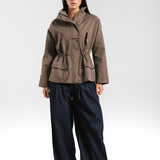 The Icon Gabardine Jacket Brown