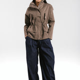 The Icon Gabardine Jacket Brown