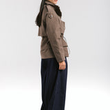 The Icon Gabardine Jacket Brown