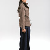 The Icon Gabardine Jacket Brown