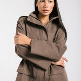 The Icon Gabardine Jacket Brown