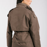 The Icon Gabardine Jacket Brown