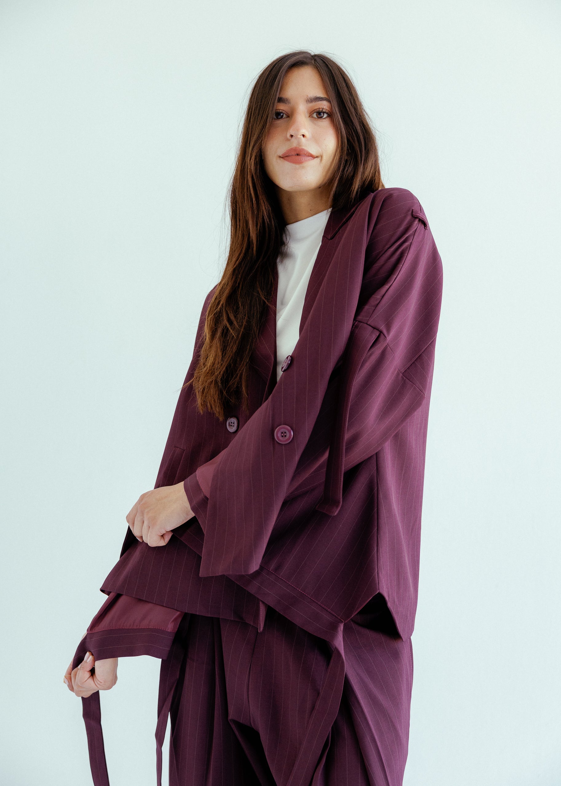 New Bestie Blazer Burgundy