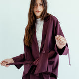 New Bestie Blazer Burgundy