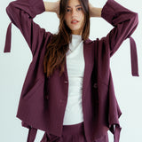 New Bestie Blazer Burgundy