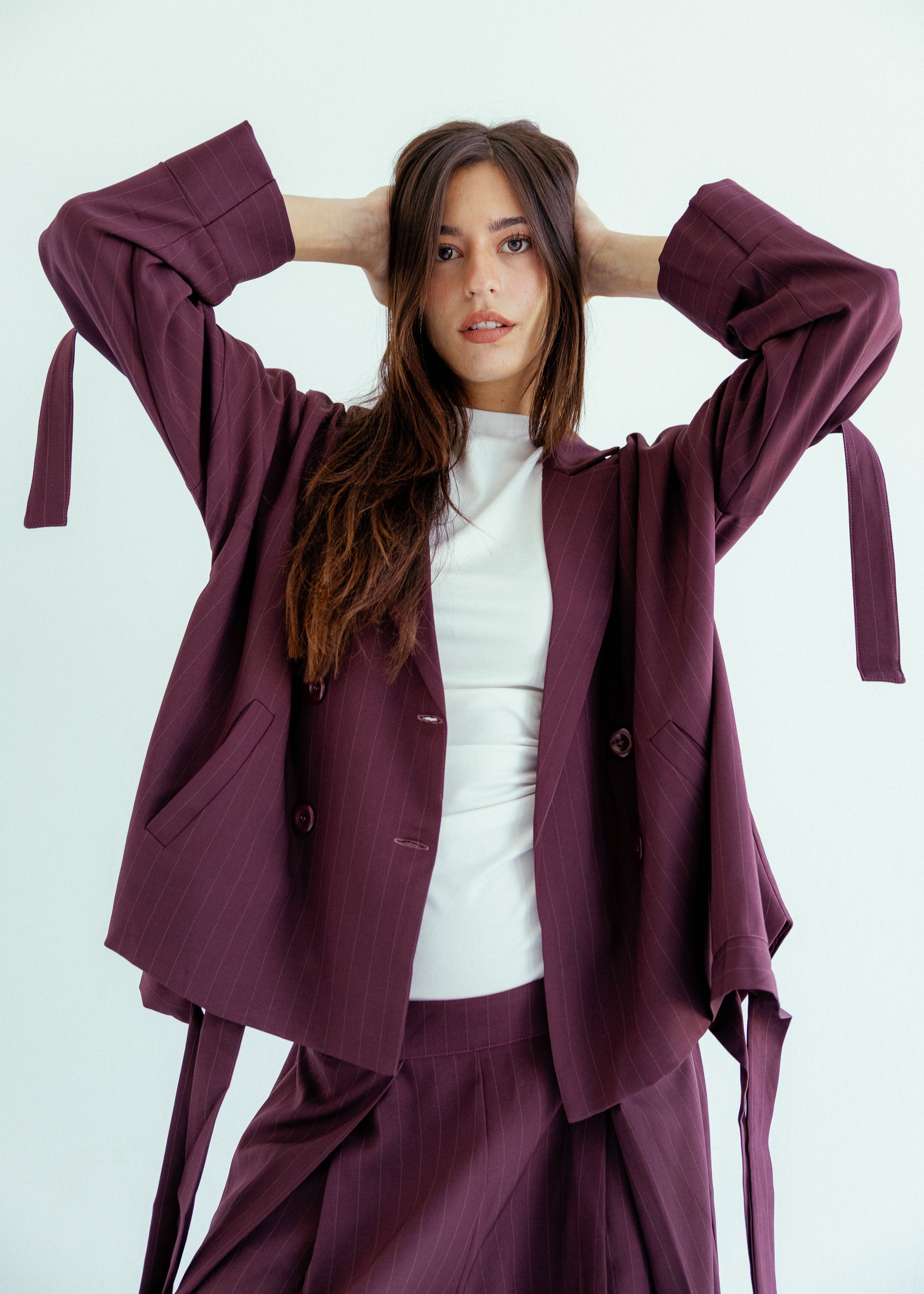 New Bestie Blazer Burgundy