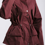 The Icon Gabardine Jacket Burgundy