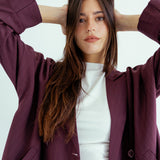 New Bestie Blazer Burgundy