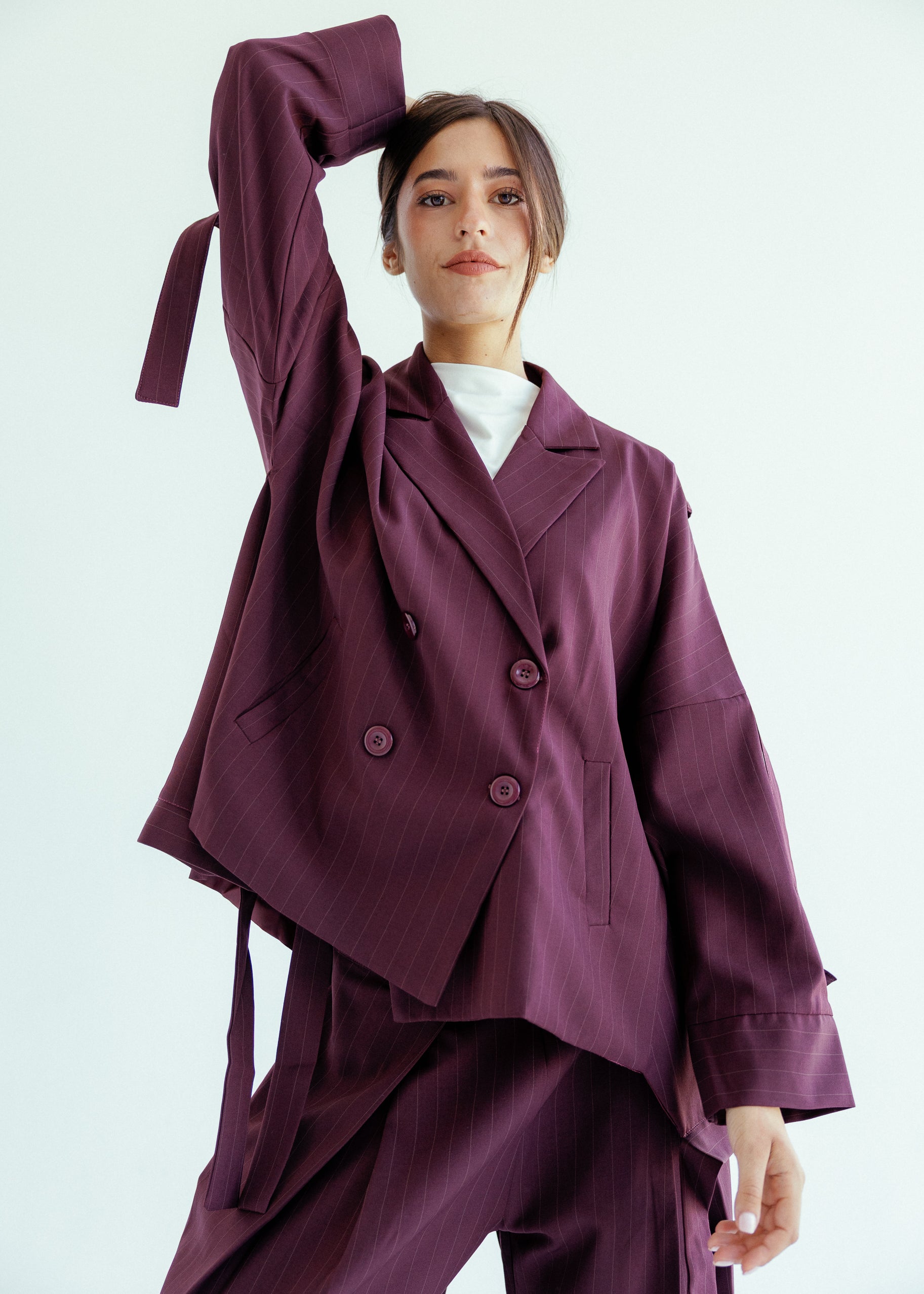 New Bestie Blazer Burgundy