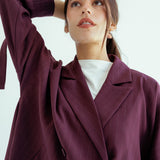 New Bestie Blazer Burgundy