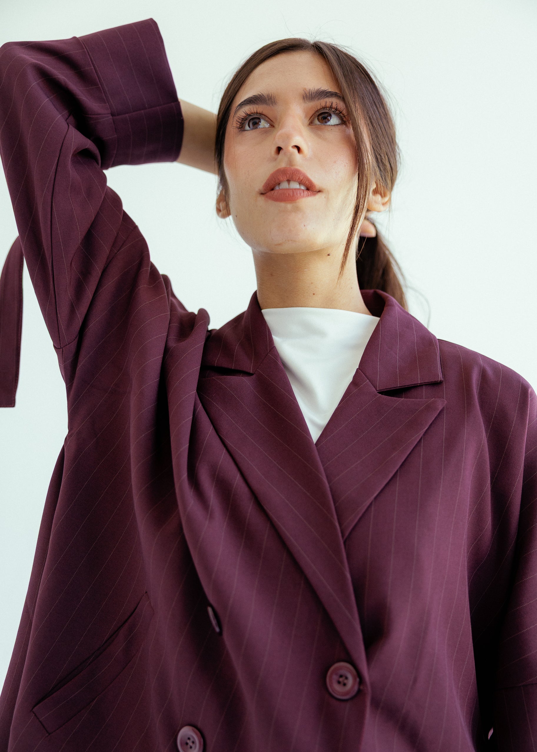New Bestie Blazer Burgundy