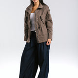 The Icon Gabardine Jacket Brown
