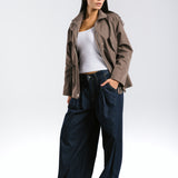 The Icon Gabardine Jacket Brown
