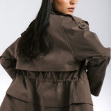 The Icon Gabardine Jacket Brown