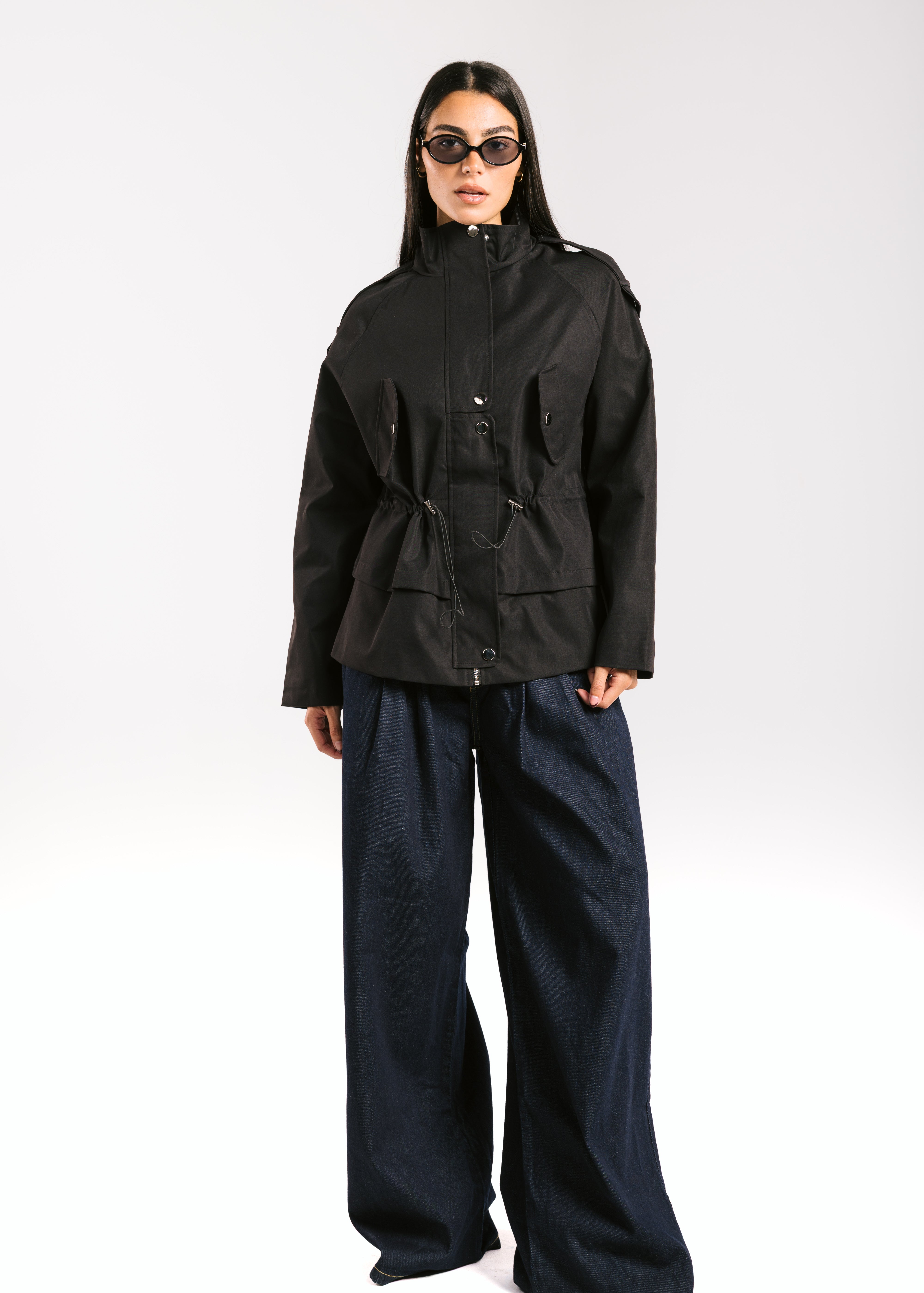 The Icon Gabardine Jacket Black