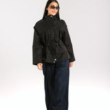 The Icon Gabardine Jacket Black