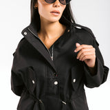 The Icon Gabardine Jacket Black