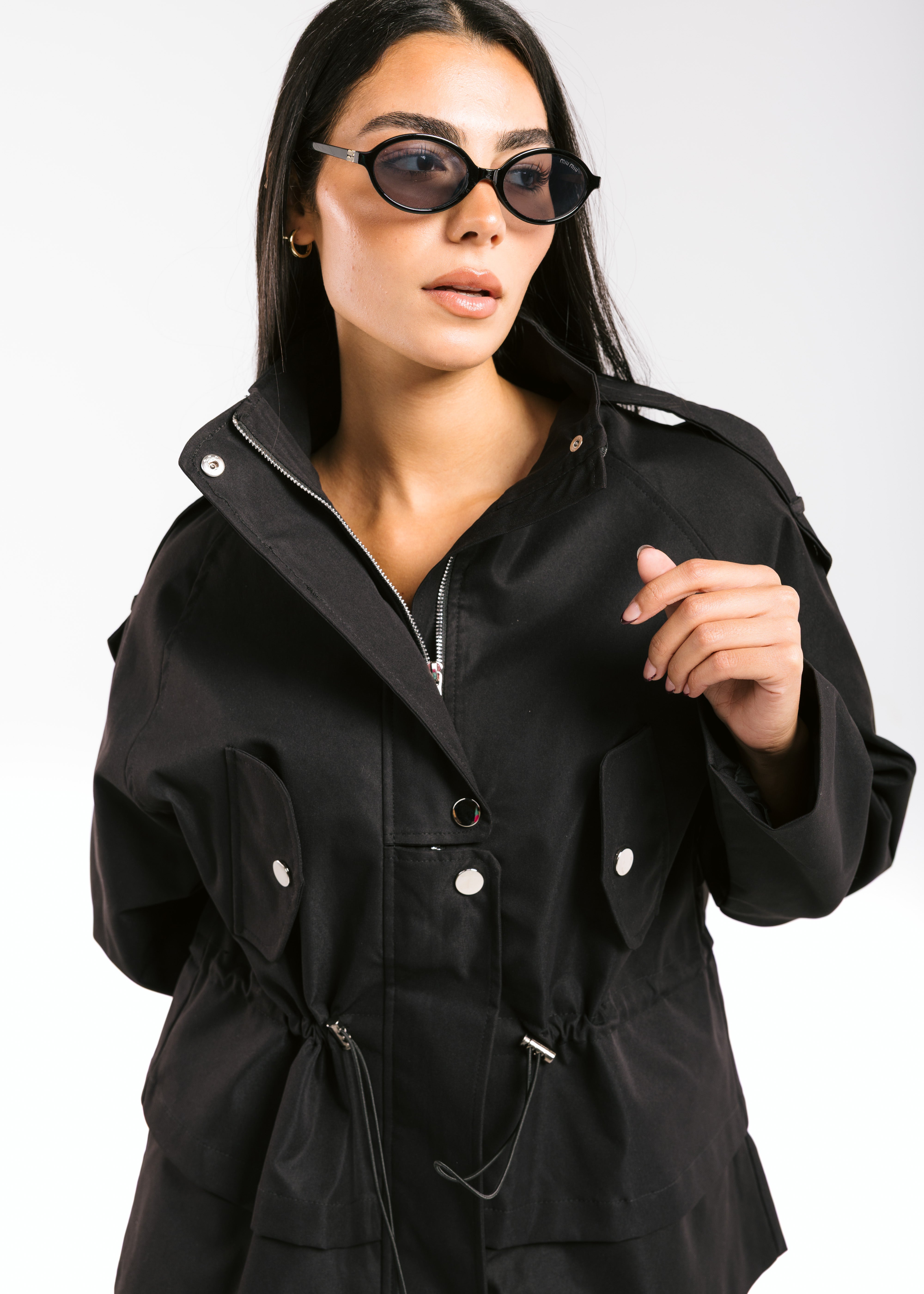 The Icon Gabardine Jacket Black
