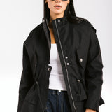 The Icon Gabardine Jacket Black