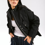 The Icon Gabardine Jacket Black