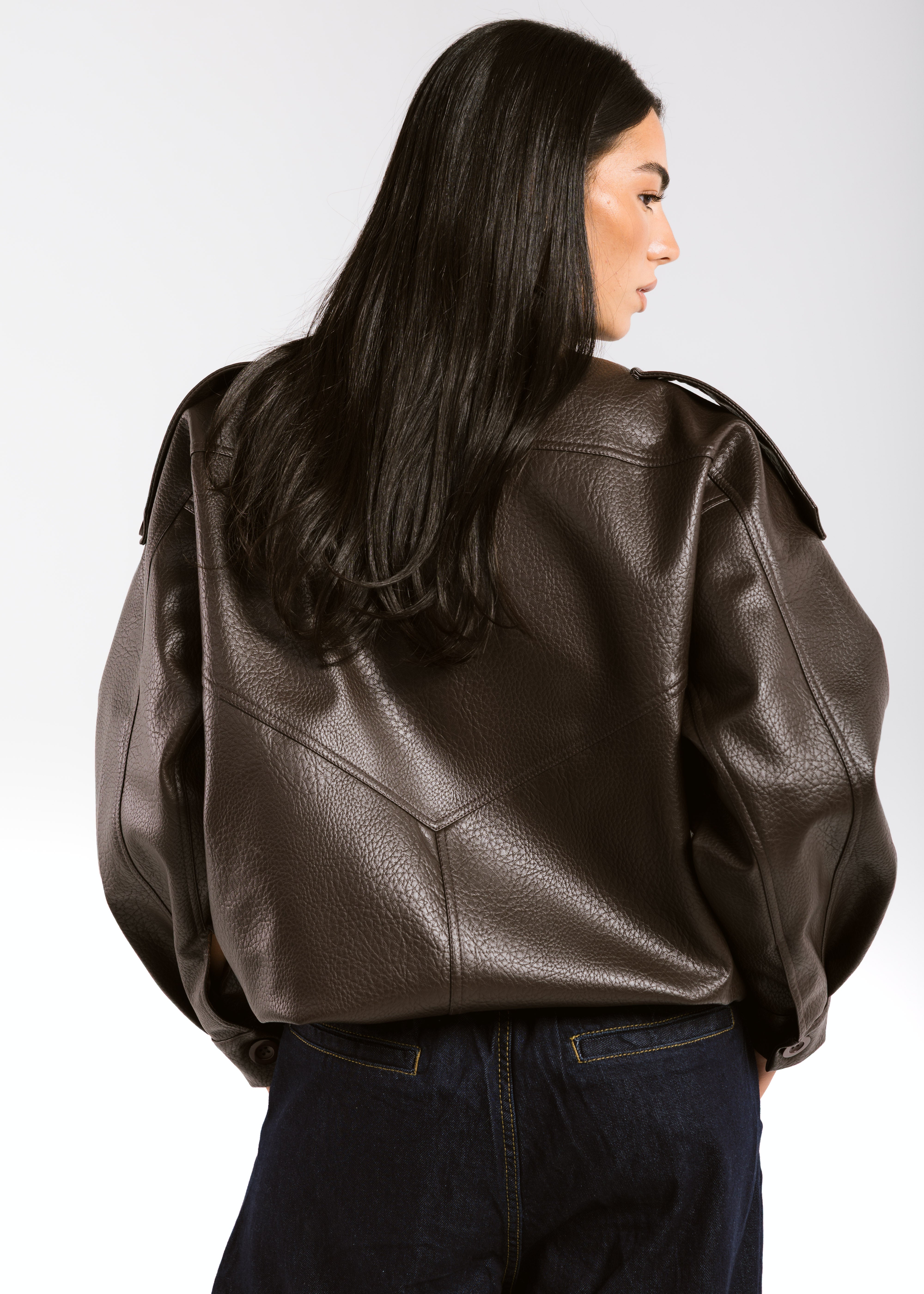 Main Leather Jacket Brown