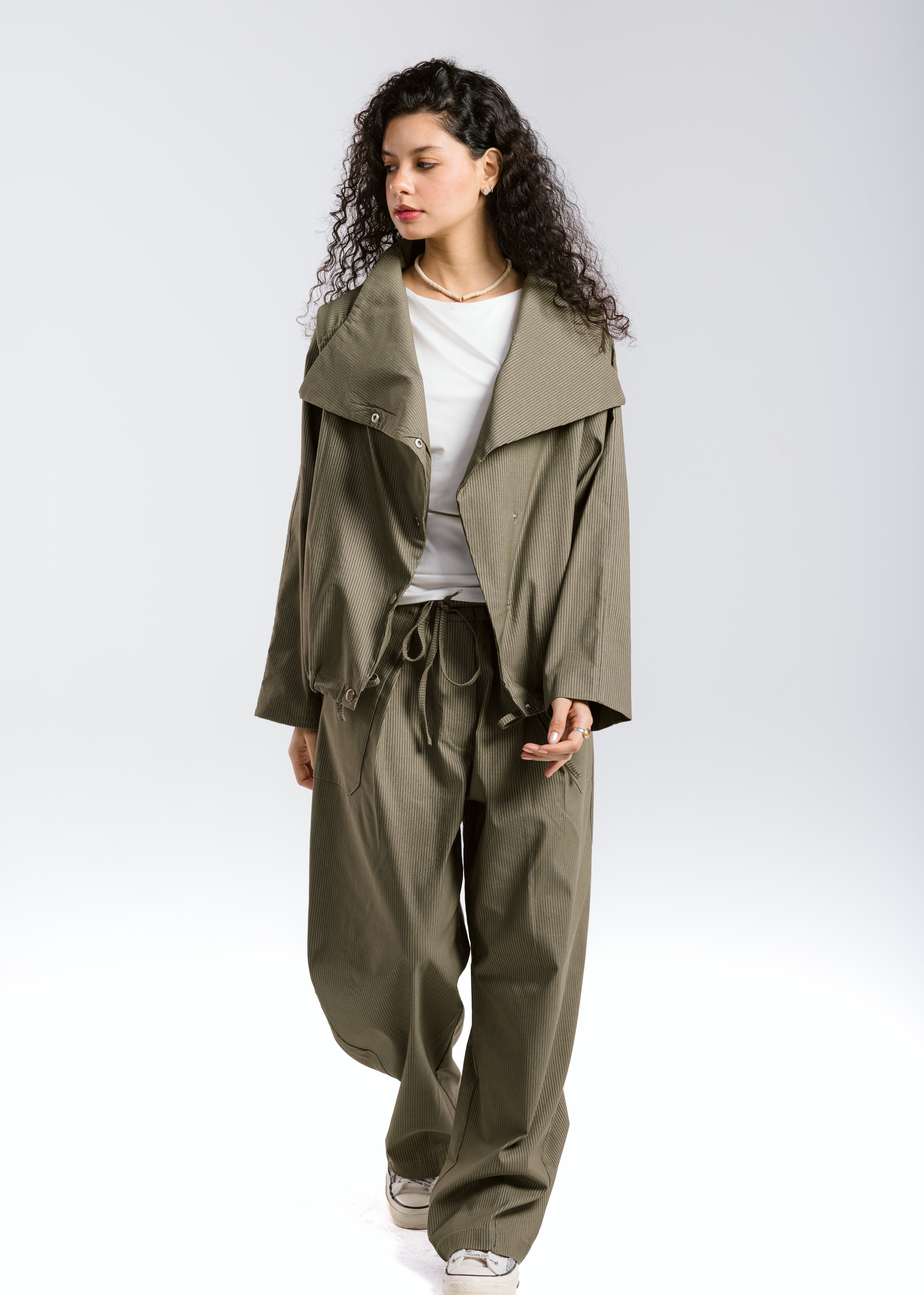 Falling Leaves Set Olive
