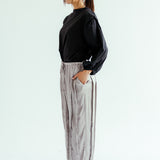 Satin Glow Pants Silver