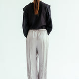 Satin Glow Pants Silver