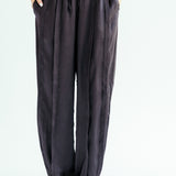 Satin Glow Pants Black