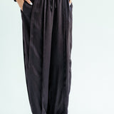 Satin Glow Pants Black