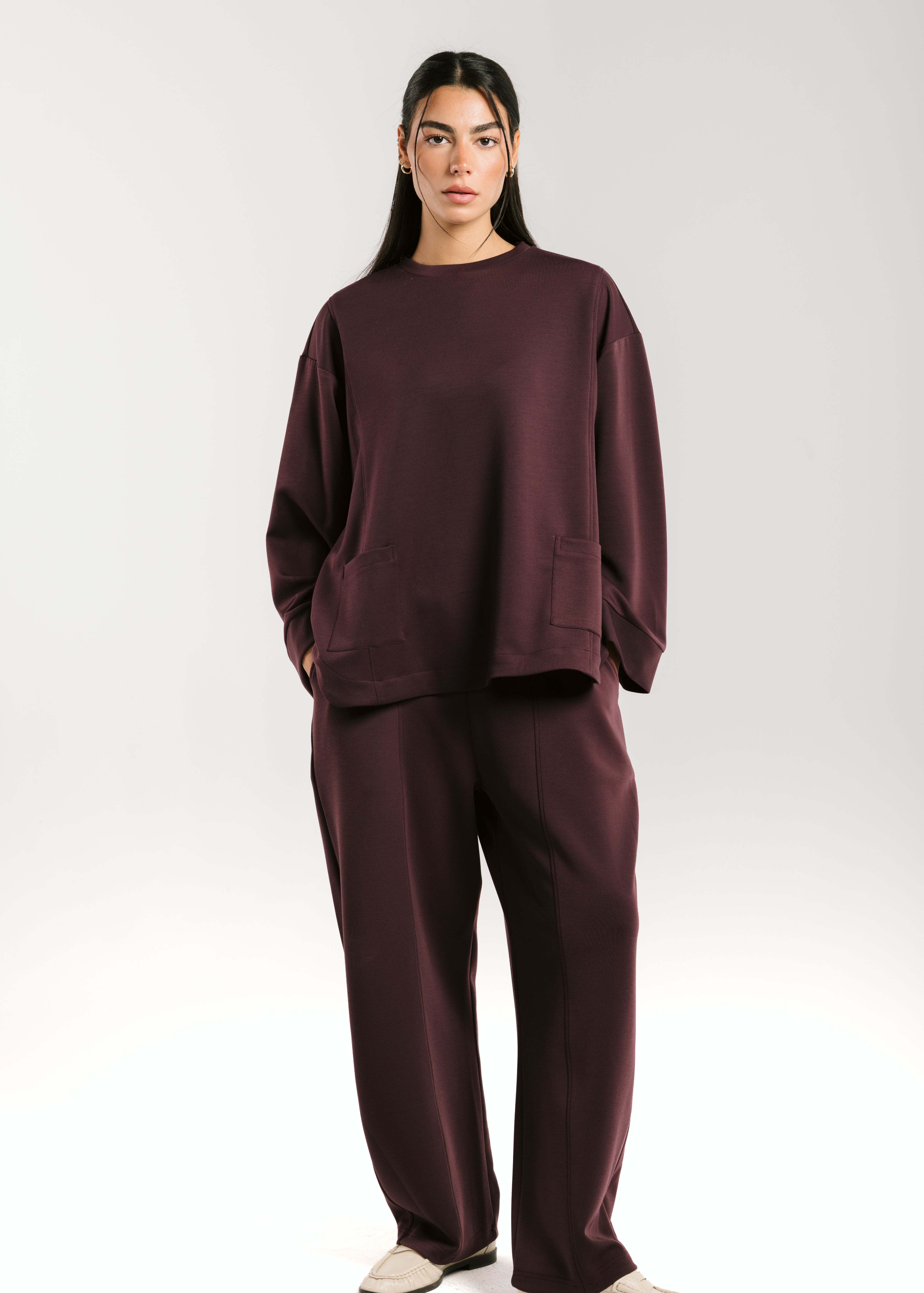 Mist Oysho Set Burgundy