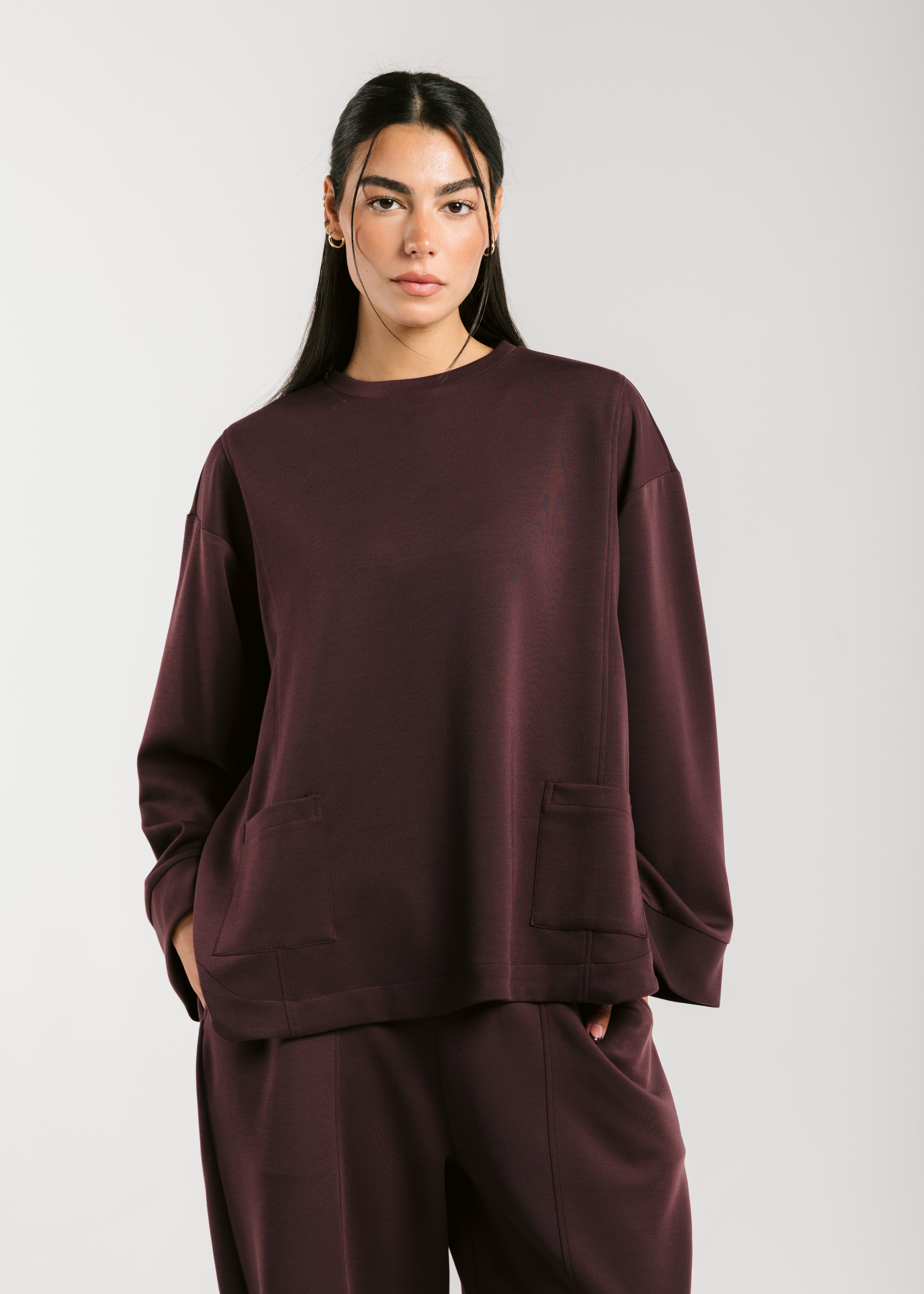 Mist Oysho Set Burgundy
