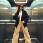 Aroma Leather Jacket Black - AB ESSENTIALS