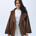 Aroma Leather Jacket Brown - AB ESSENTIALS
