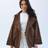 Aroma Leather Jacket Brown - AB ESSENTIALS