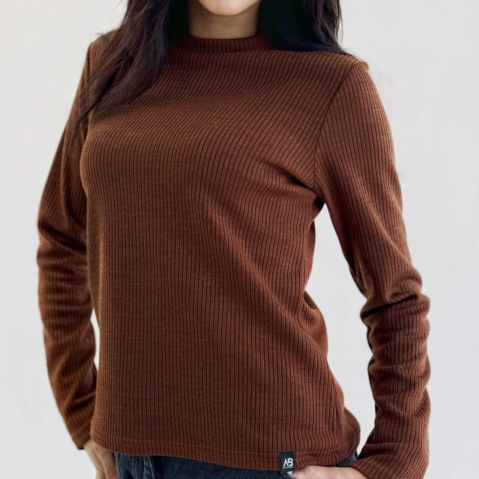 Aura Top Brown - AB ESSENTIALS