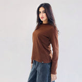 Aura Top Brown - AB ESSENTIALS